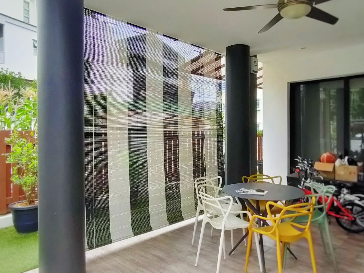 black and white bamboo blinds _ window blinds_ bamboo blinds Singapore _ blinds Singapore _ contact us